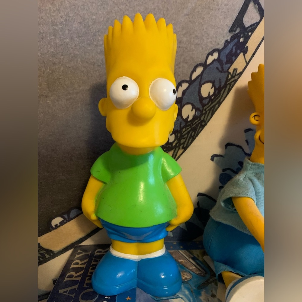1990 bart simspson piggy bank